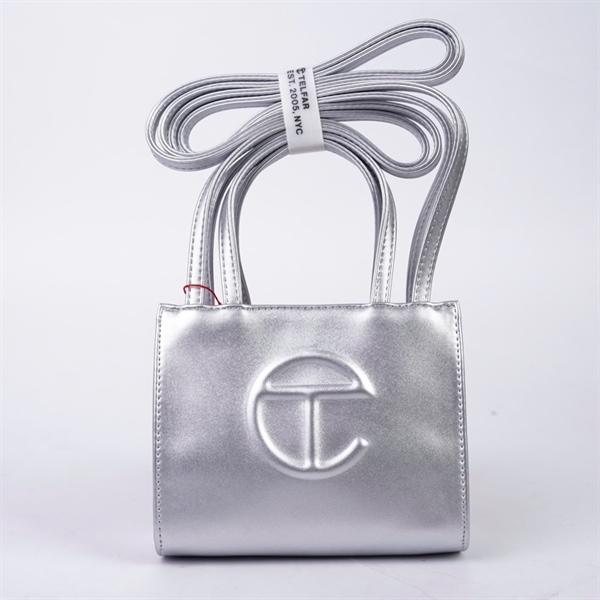 Túi Telfar đeo chéo bạc sz16 (TH) KG+