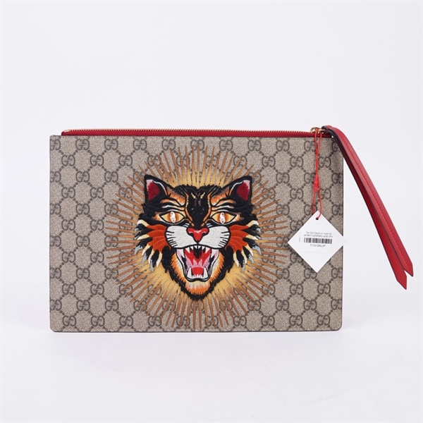 Túi GG Clutch in hình hổ (476411-3250040) sz30 (TH) KG+