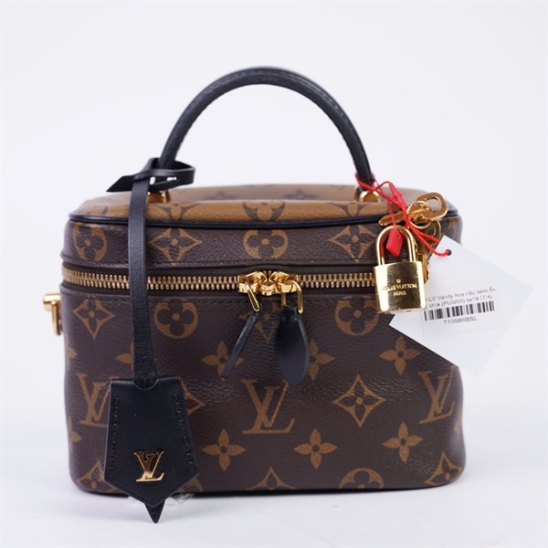 Túi LV Vanity hoa nâu kèm ổ+ 2 chìa (PL0250) sz19 (TH) KG+