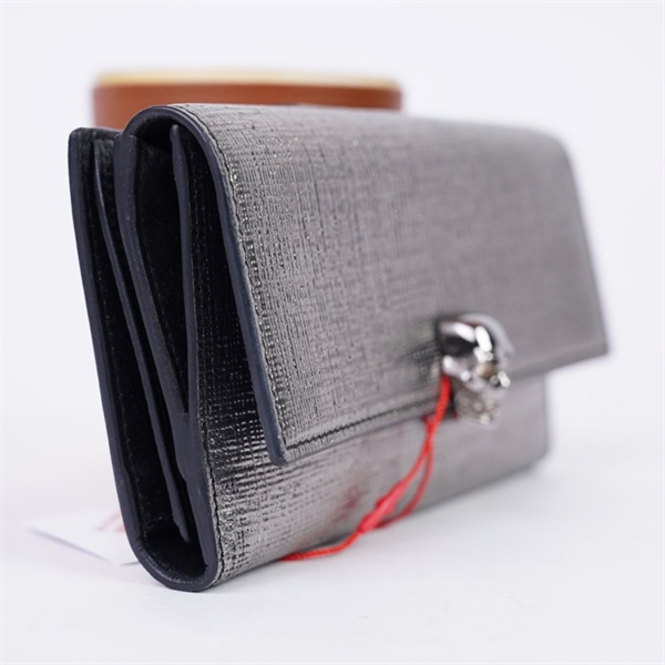 Ví Alexander Mcqueen bạc sz18 (TH) KG+