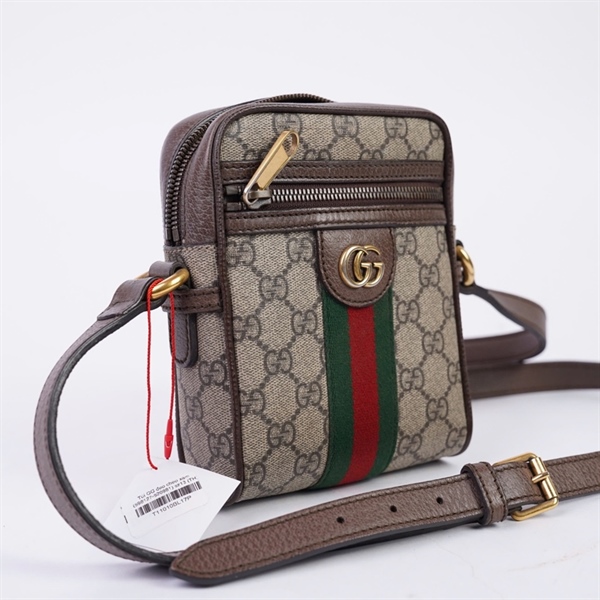 Túi GG đeo chéo xám (598127-520981) sz13 (TH) KG+