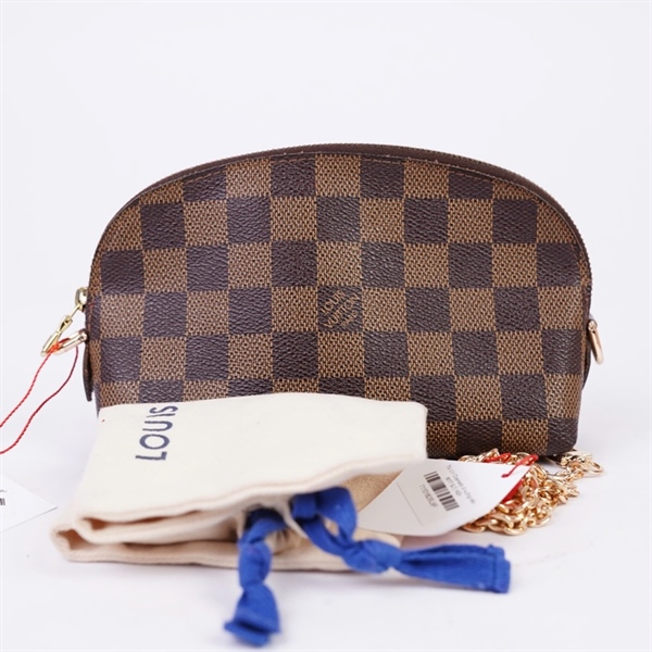 Túi LV Cosmetic ô vuông nâu sz17 (LT) KG+