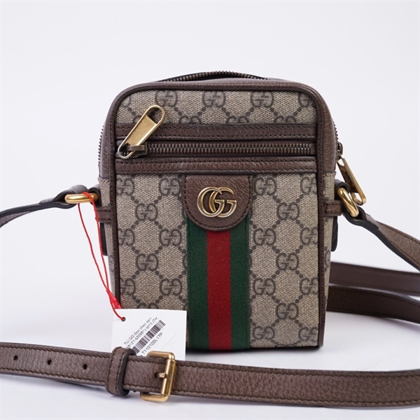 Túi GG đeo chéo xám (598127-520981) sz13 (TH) KG+