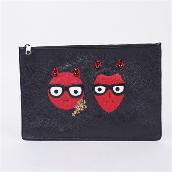 Túi D&G Clutch đen in hình sz30 (TH) KG+