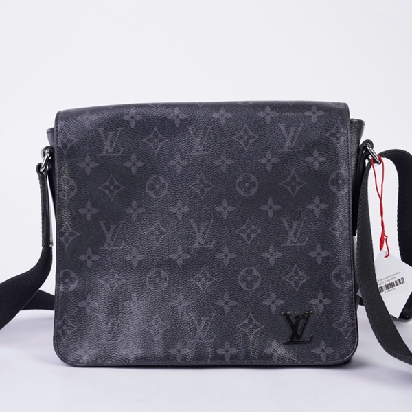 Túi LV đeo chéo hoa đen sz24 (TH) KG+