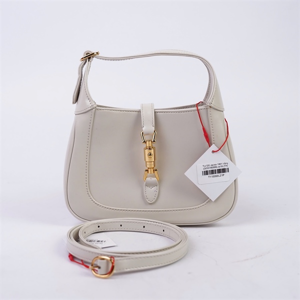 Túi GG Jackie 1961 trắng (G033160906) sz19 (TH) KG+