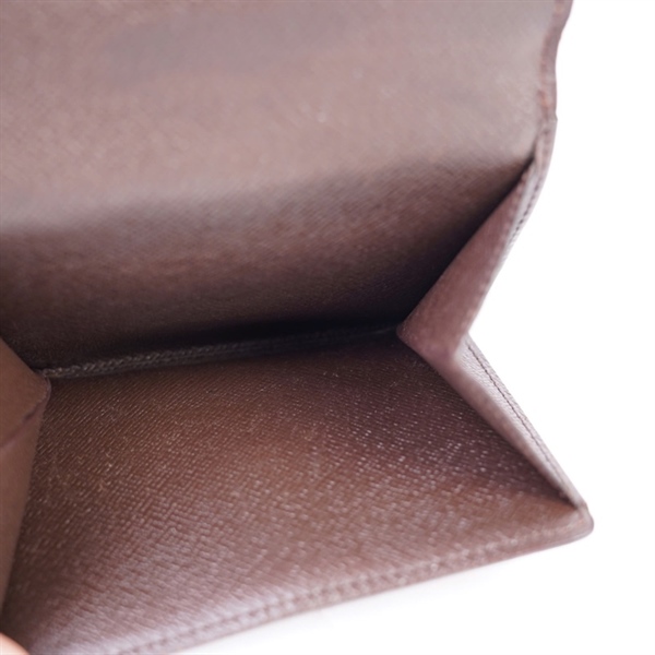 Ví LV ô vuông nâu nút vàng (LT) KG+