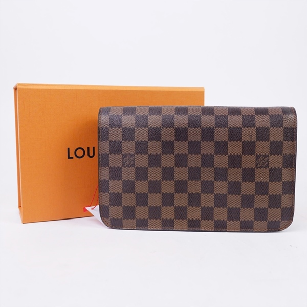 Túi LV Clutch ô vuông nâu (FL0022) sz24 (LT) KG+