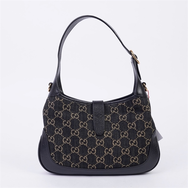 Túi GG Jackie 1961 đen 2 strap (A038547899) sz27 (TH) KG+