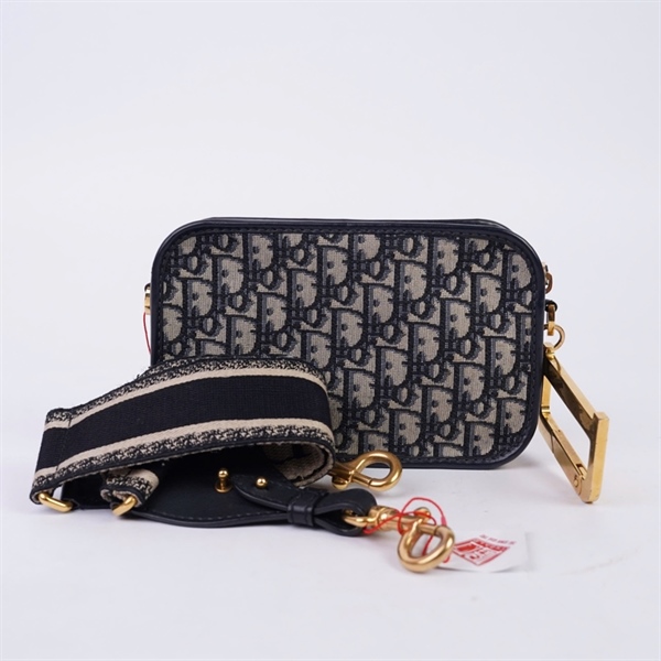 Túi Dior đeo chéo xám (12-MA-0199) sz21 (TH) KG+