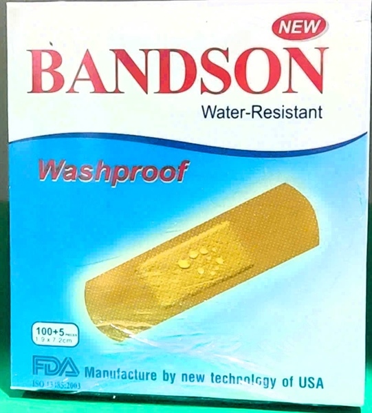 Băng cá nhân chống nước Bandson Washproof (Hộp 100 + 5 miếng 19x72)