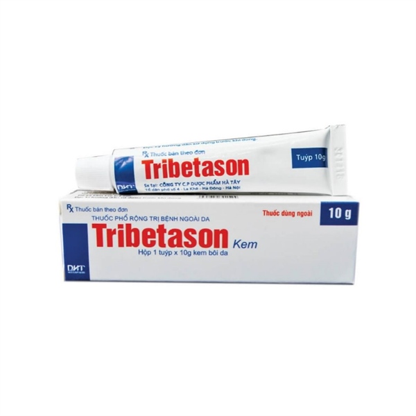 Kem bôi da Tribetason Hataphar điều trị viêm da, nấm da, dị ứng da (1 tuýp x 10g)