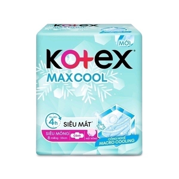 Băng vệ sinh Kotex thảo dược cool siêu mỏng cánh 23CM Kotex herbal sanitary pads cool ultra thin Wings 23CM từ