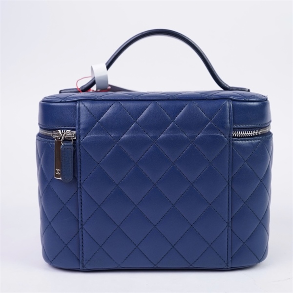 Túi Chanel Vanity xanh đậm (22440780) (A-T) KG+