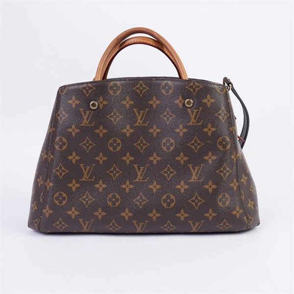 Túi LV Montaigne hoa nâu 2 lót form kèm ổ +1 chìa (CA0134) sz35 KG+