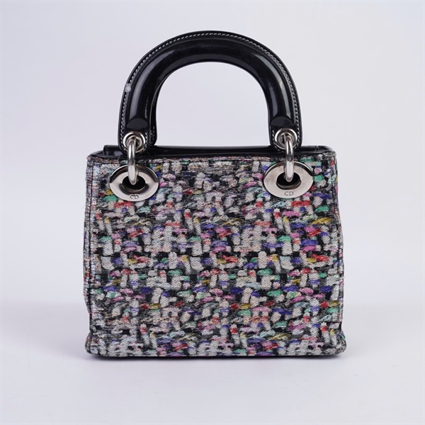 Túi Dior Lady đen họa tiết (04BMA-0122) szMini (HC) +