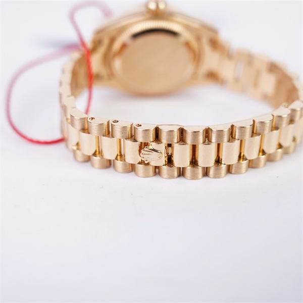 Đồng hồ Rolex vàng viền đính đá kim độ (Z659108) sz30 (HC) KG+