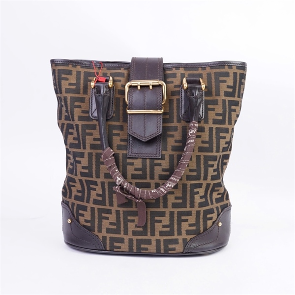 Túi Fendi Tote nâu kèm khăn có lót form (2415-8BH091-038) (HN) KG+