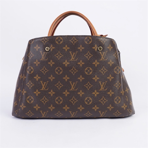 Túi LV Montaigne hoa nâu 2 lót form kèm ổ +1 chìa (CA0134) sz35 KG+