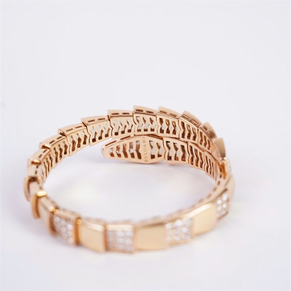 Vòng tay Bvlgari vàng đính đá KG+