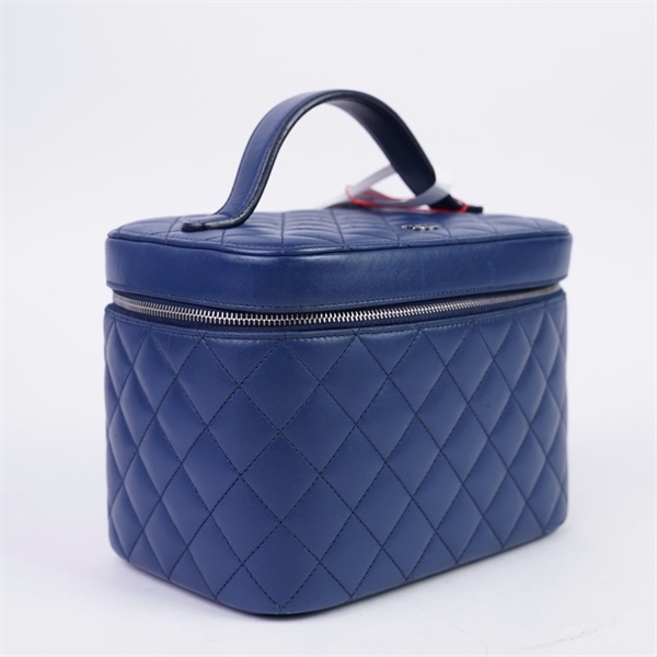 Túi Chanel Vanity xanh đậm (22440780) (A-T) KG+