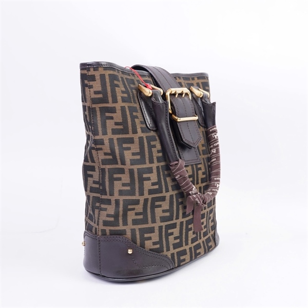 Túi Fendi Tote nâu kèm khăn có lót form (2415-8BH091-038) (HN) KG+