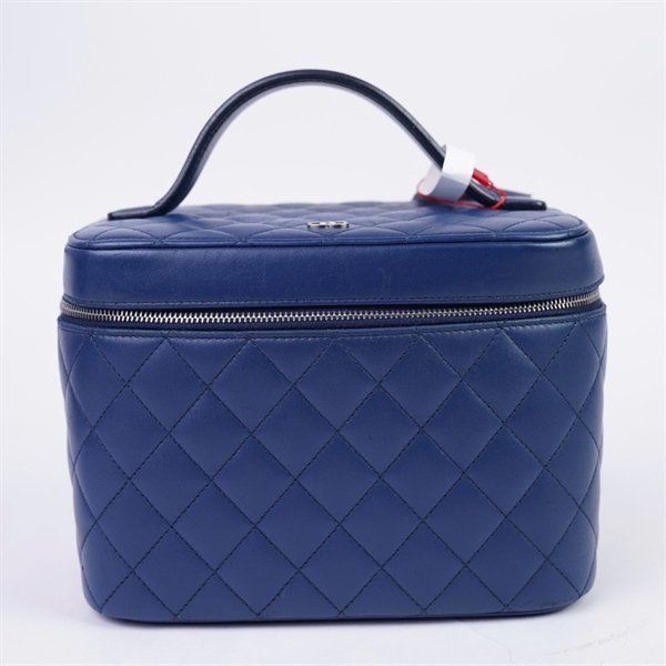 Túi Chanel Vanity xanh đậm (22440780) (A-T) KG+