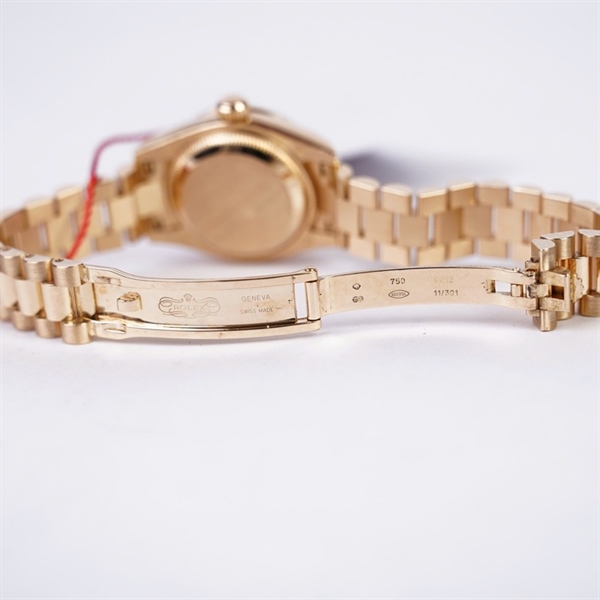 Đồng hồ Rolex vàng viền đính đá kim độ (Z659108) sz30 (HC) KG+