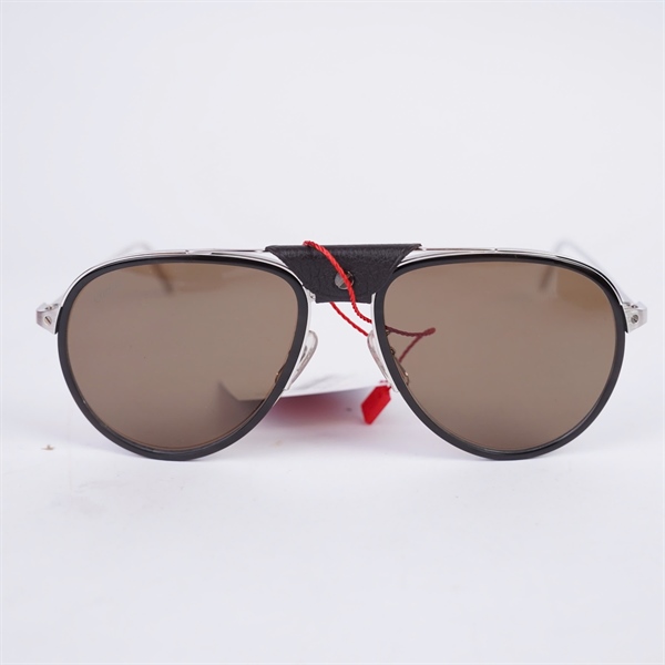 Kính Cartier đen gọng bạc CT0098SA 004 135 KG+