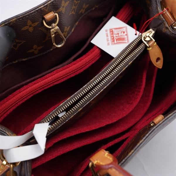 Túi LV Montaigne hoa nâu 2 lót form kèm ổ +1 chìa (CA0134) sz35 KG+