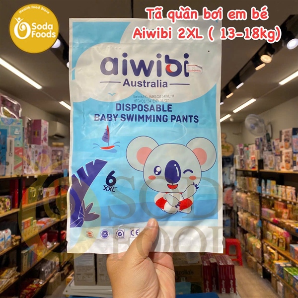 Tã quần bơi em bé Aiwibi 2XL ( 13-18kg)