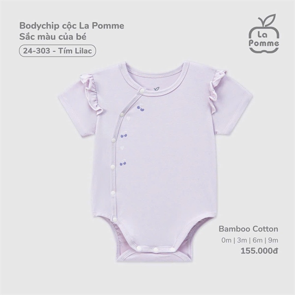 LaPomme Body chip cộc tay sắc màu của bé - Tím