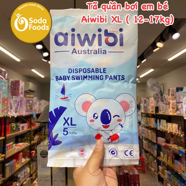 Tã quần bơi em bé Aiwibi XL ( 12-17kg)