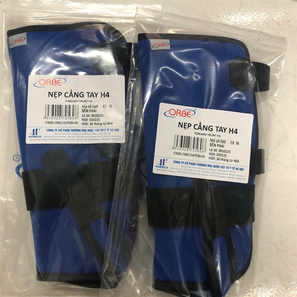 Nẹp cẳng tay trái H4 cỡ M - VTYT Hà Nội
