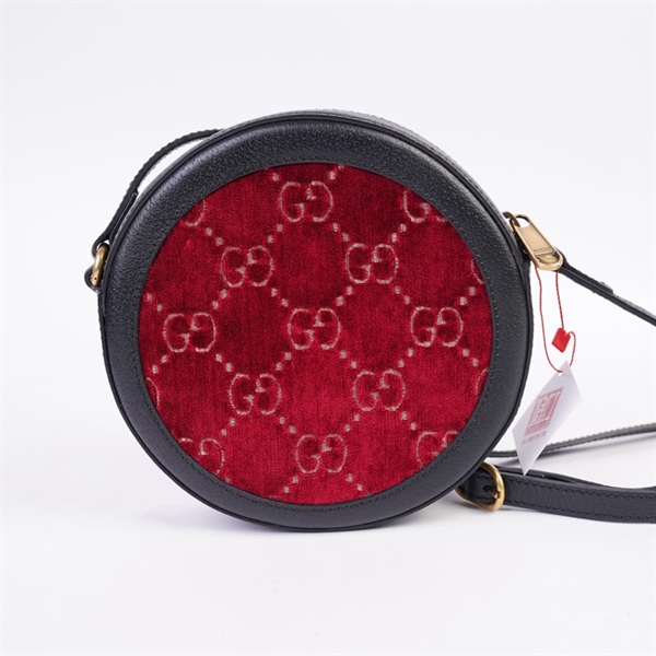 Túi GG Round đỏ viền đen (E028749532) sz18 KG+