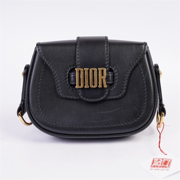 Túi Dior Saddle D-Fence đen sz18 KG+