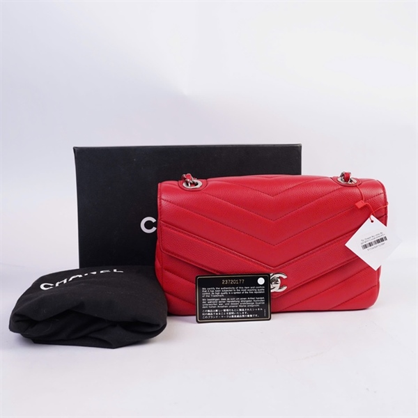 Túi Chanel đeo chéo đỏ (23720177) sz26 (HN) KG+