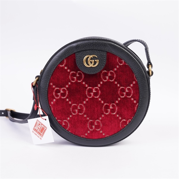 Túi GG Round đỏ viền đen (E028749532) sz18 KG+