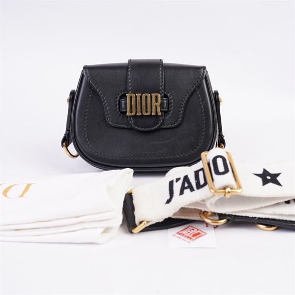 Túi Dior Saddle D-Fence đen sz18 KG+