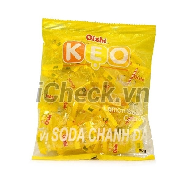 Kẹo vị soda chanh đá Oishi gói 90g