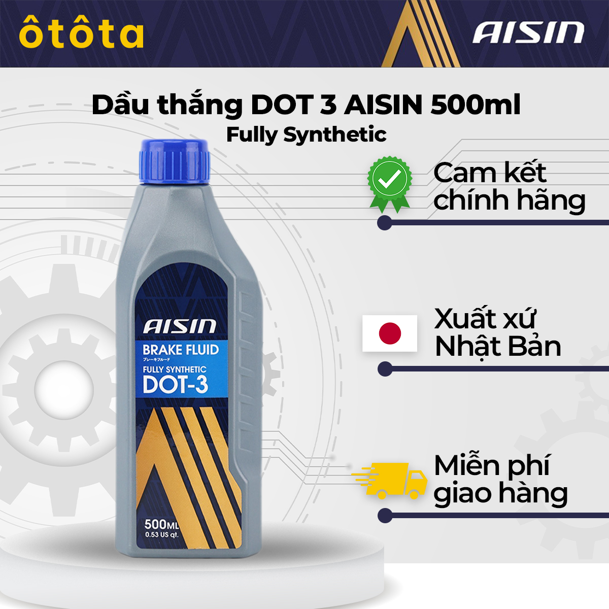 Dầu thắng DOT 3 500ml