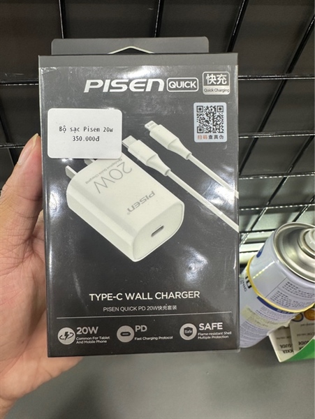 Bộ sạc pisen iphone lightning 20w