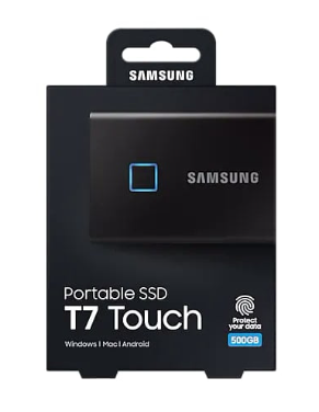 SSD Samsung T5 1TB/2.5" USB-C Blue,Up to 540MB/s