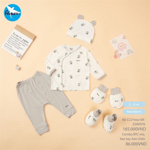 AV076 - NB/6M Bộ dài cài lệch HT