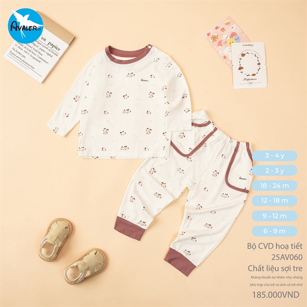 AV060 - 9M/4Y Bộ dài sợi tre HT