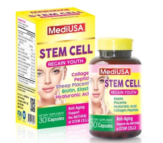 Viên nag cứng Stem cell MediUSA (Giúp chống oxy hóa) (Lọ 30 viên)