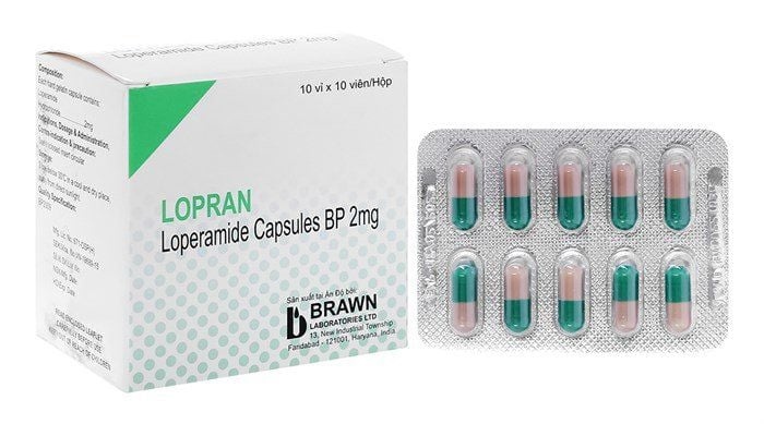 Thuốc Loperamid 2mg (Lopran) - ÂN ĐÔ - Điều trị tiêu chảy (H*10vỉ*10viên)