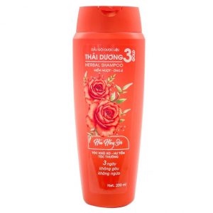 Dầu xả Thái Dương 3 Gold Hoa Hồng Đỏ giúp bảo vệ và bù đắp tóc hư tổn (Chai 200ml) (Chai)
