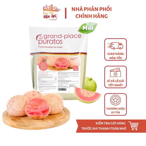 Bột trộn sẵn bánh mì Mochi Ổi Hồng Puratos Túi 1Kg