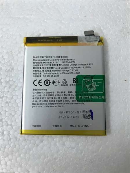 Pin BLP751 Thay Thế Cho OPPO K5 – Tặng Keo B7000 & Bộ Sửa